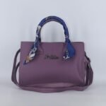 purple with blue ribbon