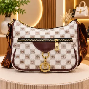 Muffi Bags Monogram Front-Zip Sling & Crossbody Bag
