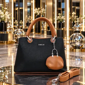 Emelie Round Coin-Pouch Charm Handbag & Sling Bag