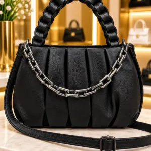 Muffi Bags Pleated Cloud Chain Handbag
