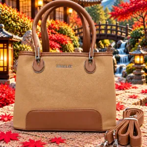 Emelie Dual-Tone Structured Handbag & Sling Bag
