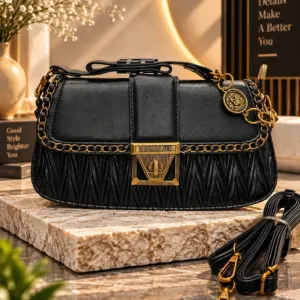 Muffi Bags Chic Quilted Monogram Handbag