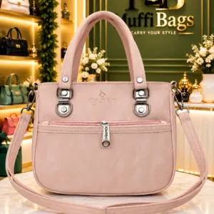 Muffi Bags Textured Front-Zip Everyday Tote & Sling Bag